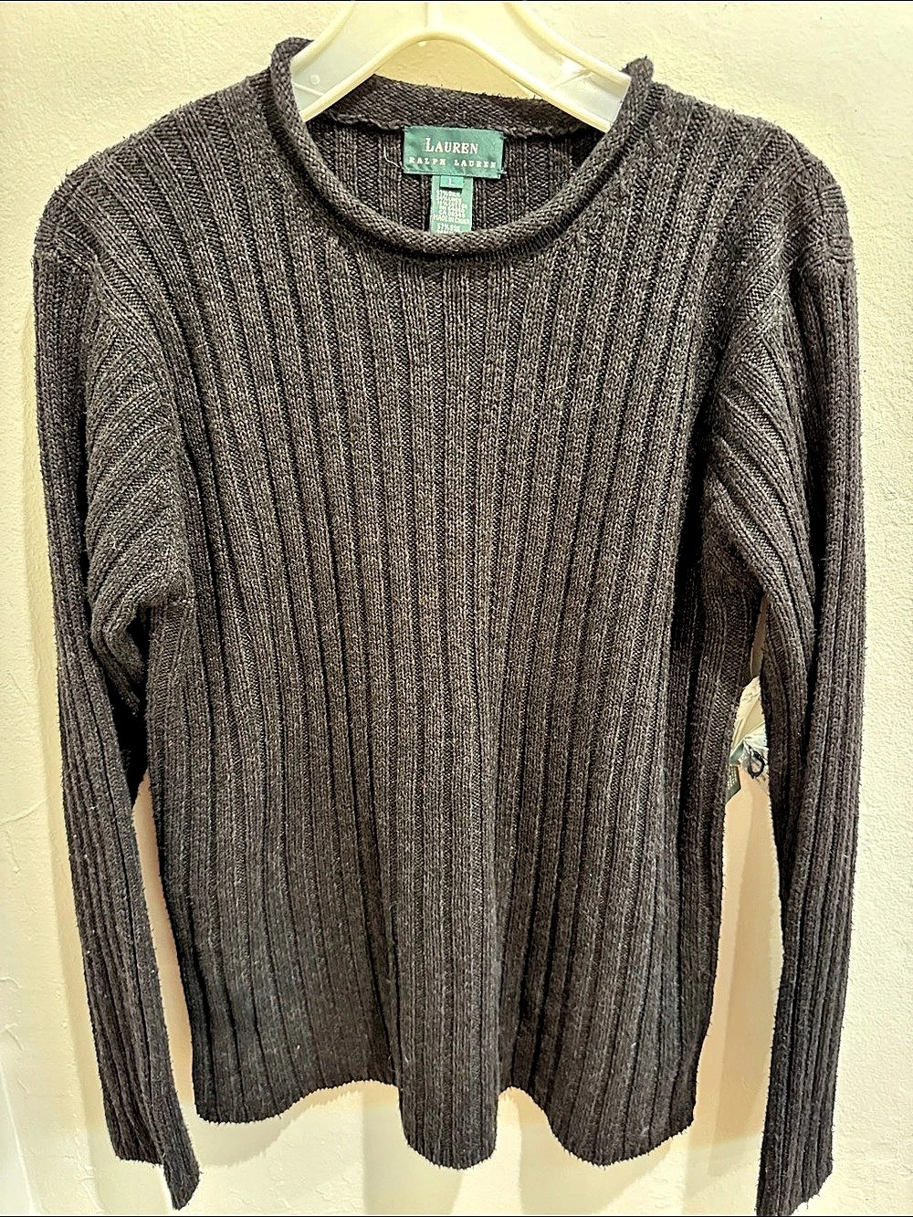 Vintage Lauren Ralph Lauren Roundhill Hilight Ribbed roll neck Sweater